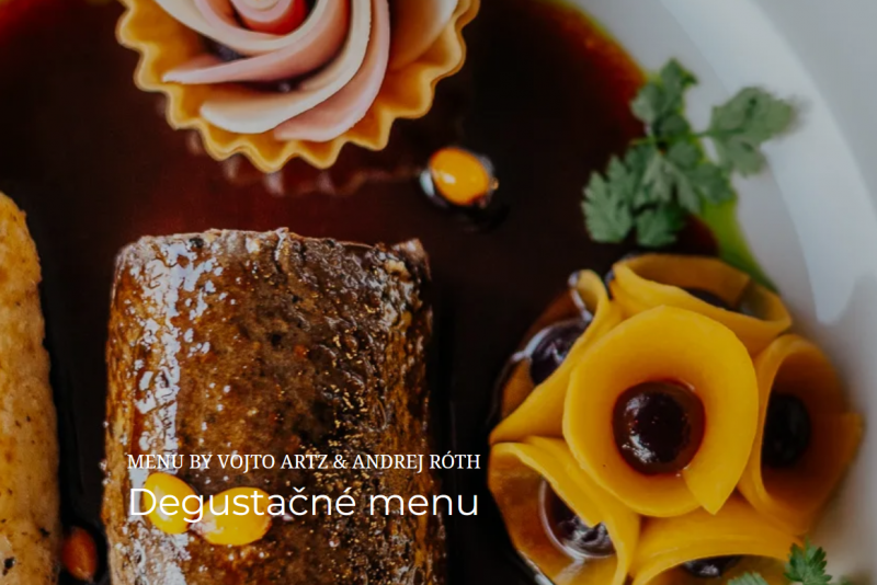 Gourmet tasting menu