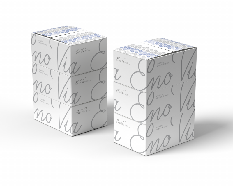 New cardboard boxes made from recycled paper